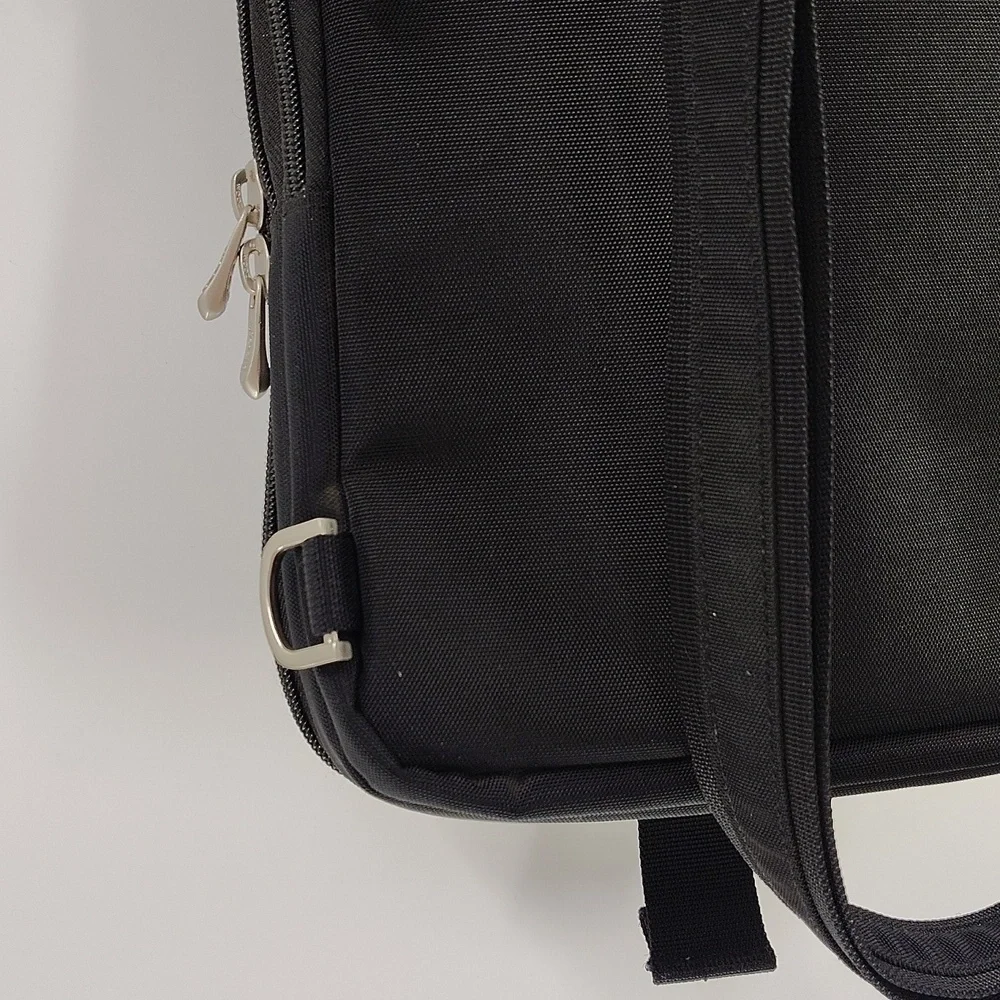 JEEP black multi section crossbody backpack bag multi use adjustable strap
